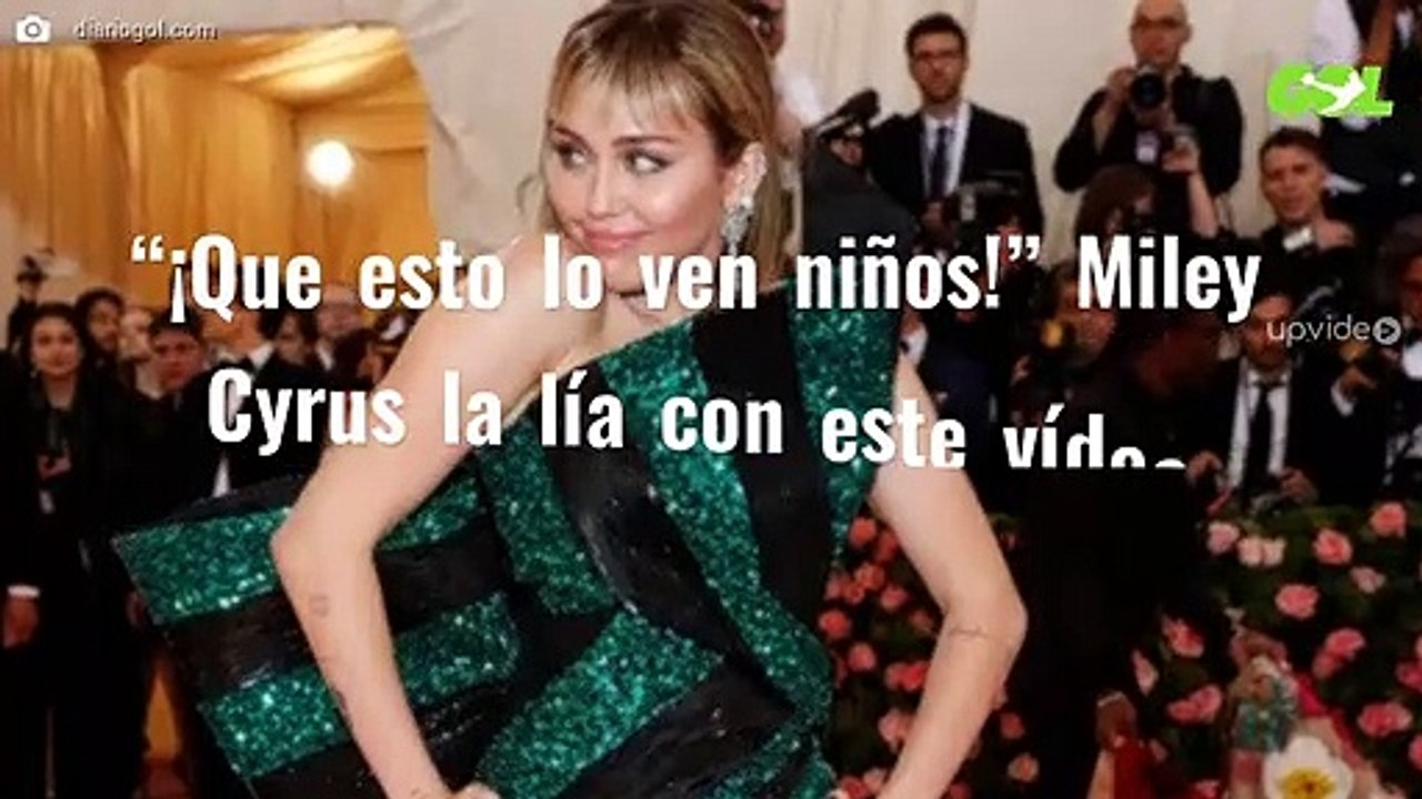 “¡Que esto lo ven niños!” Miley Cyrus la lía con este vídeo