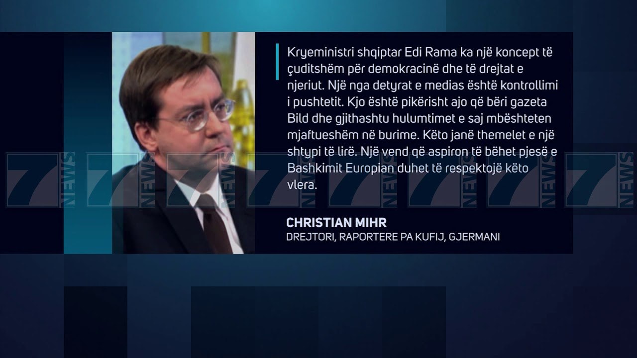 «REPORTERET PA KUFIJ» DENOJNE PADINE E RAMES NDAJ PETER TIEDE - News, Lajme - Kanali 7