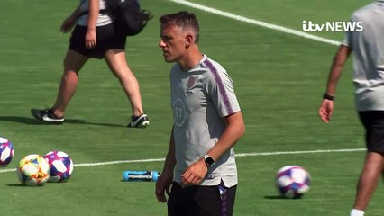 Security confronts 'spy' during England training session