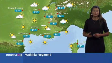Les prévisions météo du mardi 2 juillet 2019