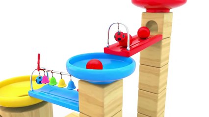 Learn Colors with Marble Maze Run Color Balls for Toddlers - Colors Videos Collection