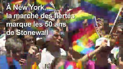 50 ans après Stonewall, Gay Pride géante à New York contre la montée des extrêmes