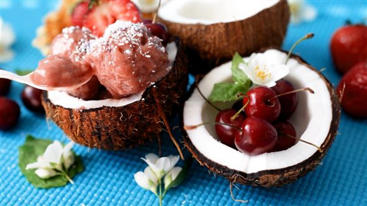 Vegane eiscreme: kokosfusion