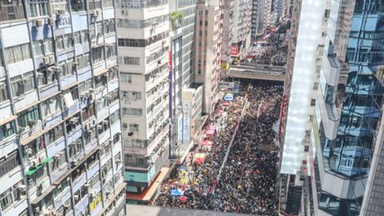 Hundreds of thousands protest against extradition bill on 22nd anniversary of Hong Kong’s handover to China