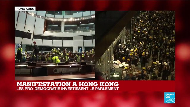Parlement investi par les manifestants à Hong Kong : mais où est la police ?