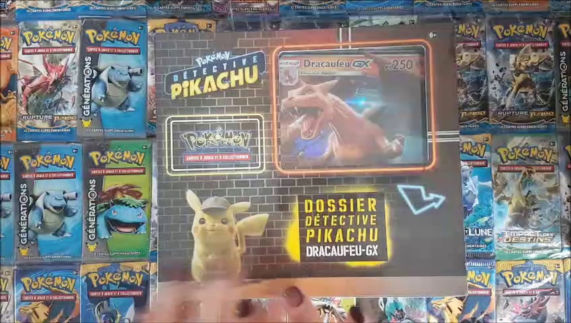 Ouverture Dossier Détective Pikachu Dracaufeu GX - Pokémon TCG - Vidéo  Dailymotion