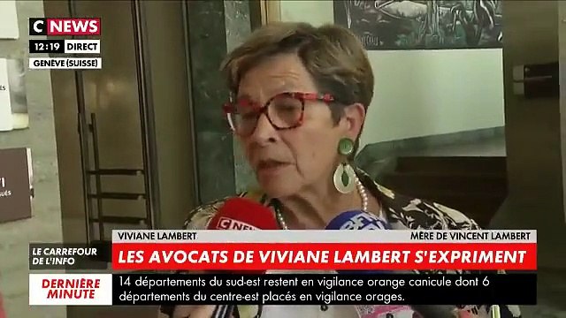 La mère de Vincent Lambert devant l'ONU cet après-midi: Je crie tout haut que Vincent, on veut l'assassiner. Vincent n'est pas un légume !