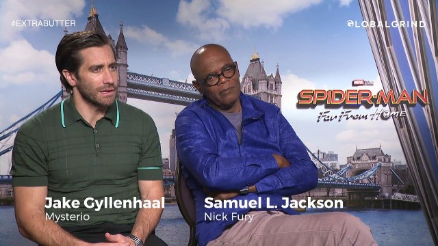Samuel L Jackson And Jake Gyllenhaal on Spider-Man Far From Home, Characters & More | Extra Butter