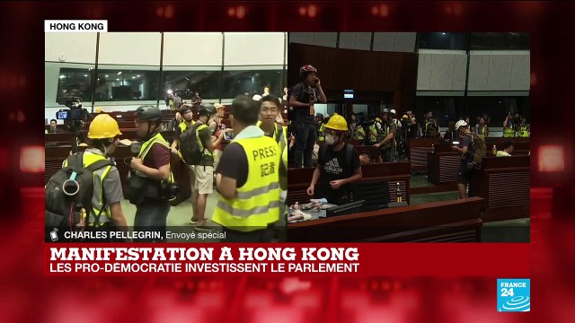 Hong Kong : La stratégie des manifestants qui ont envahi le Parlement pas encore claire