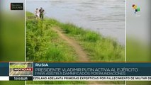 Pdte. Ruso pide al ejército asistir a damnificados de inundaciones