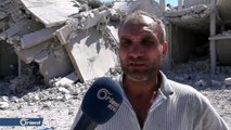 قتلى وجرحى بغارة للطيران الروسي على مدينة خان شيخون بإدلب - سوريا