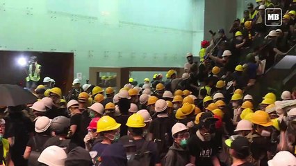 Hong Kong protesters seize parliament chamber