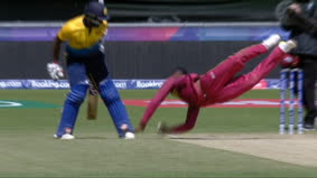 Allen makes stupendous catch for West Indies