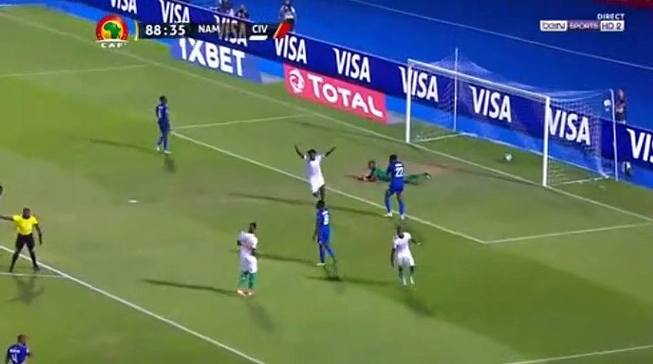 Maxwel Cornet Goal HD -  Namibia	1-4	Ivory Coast 01.07.2019