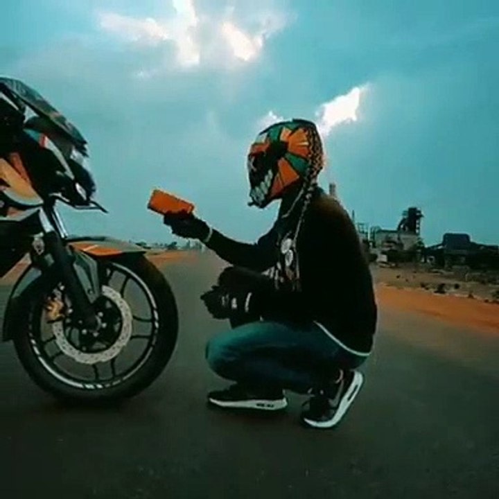 Motorcycle vs human