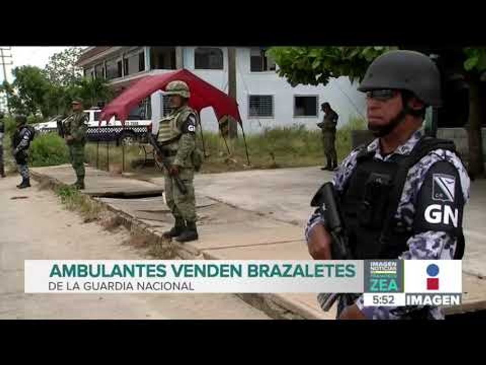 Ambulantes venden brazaletes de la Guardia Nacional en 80 pesos | Noticias con Francisco Zea