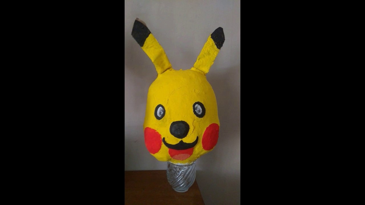 make a mask head Pikachu
