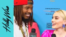 Fetty Wap & Meg Donnelly Play 'Explain The Post' On The ARDYS Red Carpet