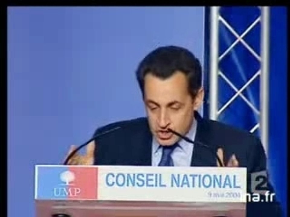 Sarkozy Europe référendum 9 mai 2004