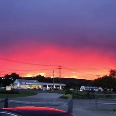 Serendipitous Lightning Strike During Splendid Sunset