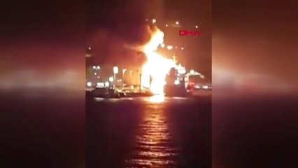 İzmir - Aliağa Limanı'ndaki gemide patlama 1 ölü, 16 yaralı