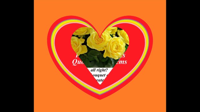 Good morning my love, brought a yellow rose bouquet, love you! [Message] [Quotes and Poems]