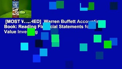 [MOST WISHED]  Warren Buffett Accounting Book: Reading Financial Statements for Value Investing