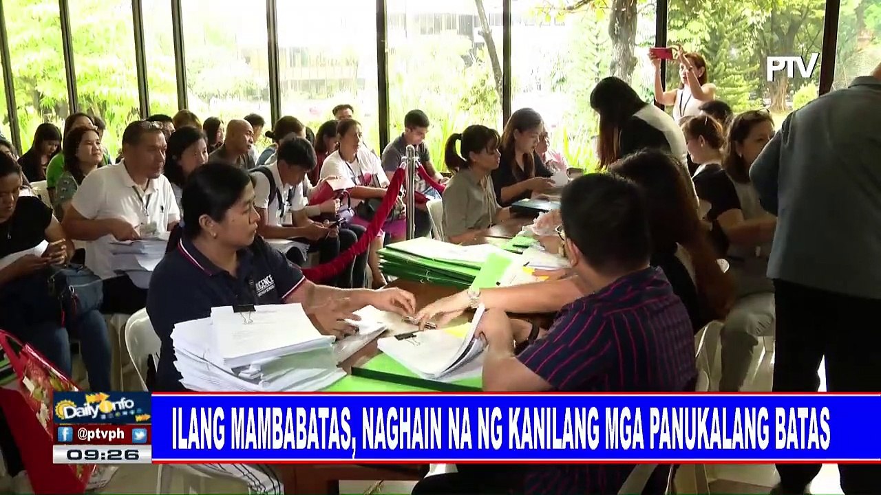 Ilang mambabatas, naghain na ng kanilang mga panukalang batas