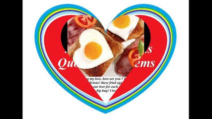 Good morning my love, I bring your breakfast, i love you! [Message] [Quotes and Poems]