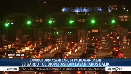38 Gardu di GT Palimanan Dioperasikan untuk Arus Balik