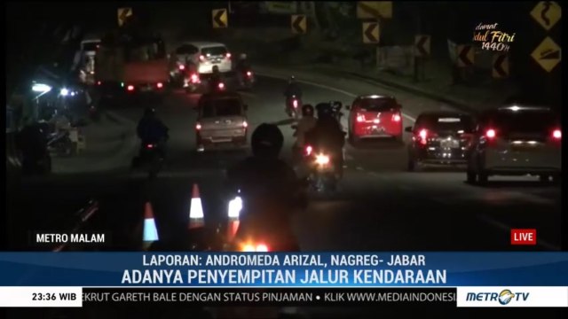 Arus Balik di Lingkar Nagreg Sudah Ramai Lancar