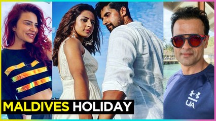 Ravi Dubey, Sargun Mehta, Aashka Goradia, Rohit Roy VACATION In Maldives