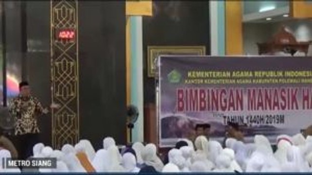 Jemaah Calhaj Ikuti Manasik Haji