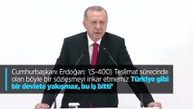 Cumhurbaşkanı Erdoğan: '(S-400) Teslimat sürecinde olan böyle bir sözleşmeyi inkar etmemiz Türkiye gibi bir devlete yakışmaz, bu iş bitti'
