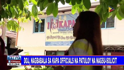 DOJ, nagbabala sa KAPA officials na patuloy na nagsu-solicit