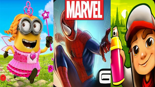 Despicable Me Minion Rush vs Spider-Man Unlimited vs Subway Surfers — NEW Compilation