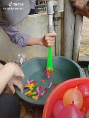 BỘ 111 QUẢ BONG BÓNG NƯỚC 3 CHÙM MAGIC BALLOONS