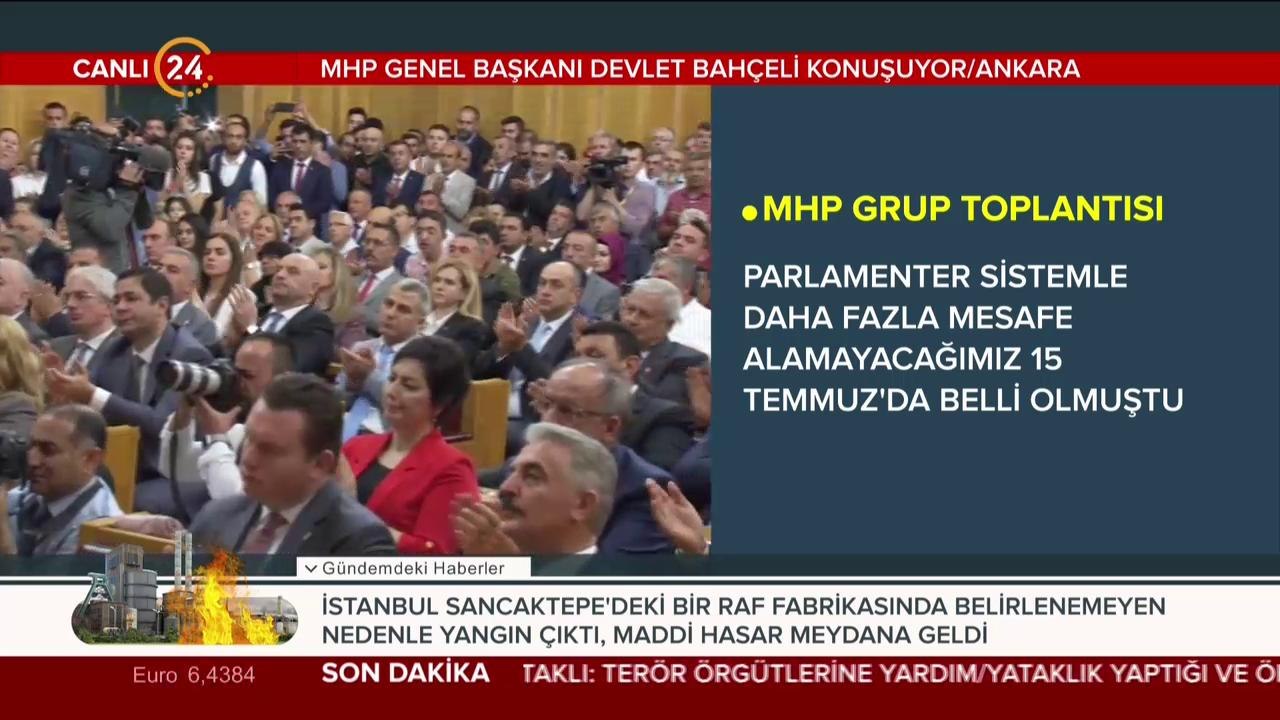MHP Genel Başkanı Bahçeli konuşma yapıyor