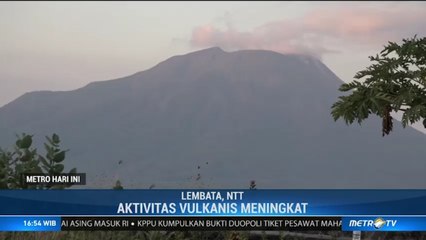 Status Gunung Ile Lewotolok NTT Waspada