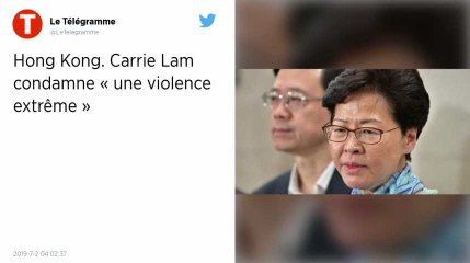Hong Kong : Carrie Lam condamne l'invasion « extrêmement violente » du parlement