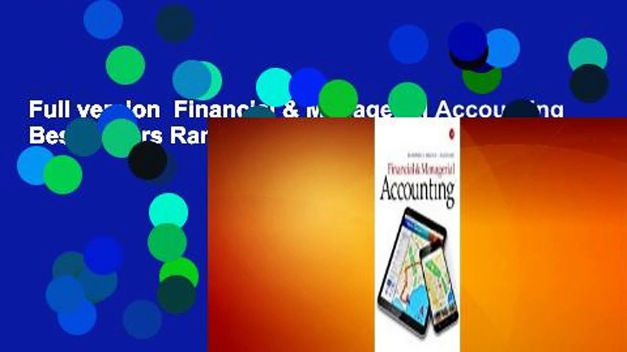 Full version  Financial & Managerial Accounting  Best Sellers Rank : #5