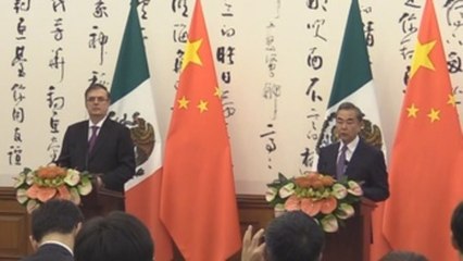 Ebrard pide aprovechar el "enorme potencial" de China en comercio e inversión