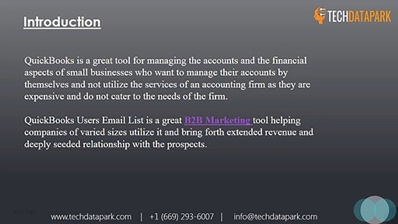 QuickBooks Users Email List