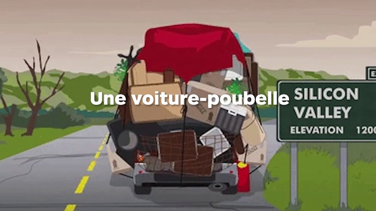 Une voiture poubelle provoque un  accident