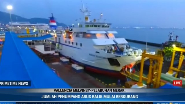 Penumpang Arus Balik Pelabuhan Merak Mulai Berkurang