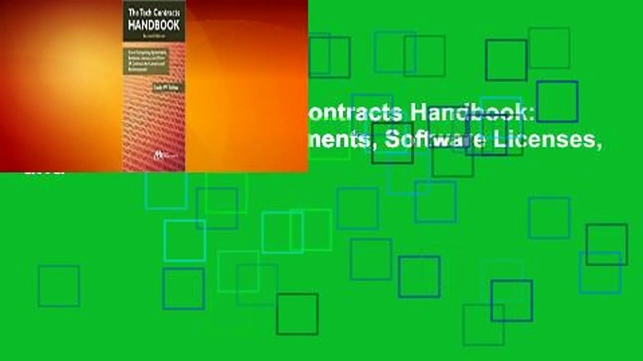 Full version  The Tech Contracts Handbook: Cloud Computing Agreements, Software Licenses, and