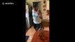 US dad hilariously re-enacts the viral #BottleCapChallenge