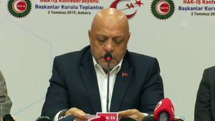 Hak-İş Genel Başkanı Arslan: '(Taşeron işçiler) Kadro alamayan arkadaşlarımız var' - ANKARA