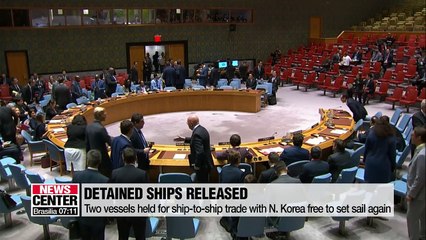 S. Korea to release ships held for trade with N. Korea