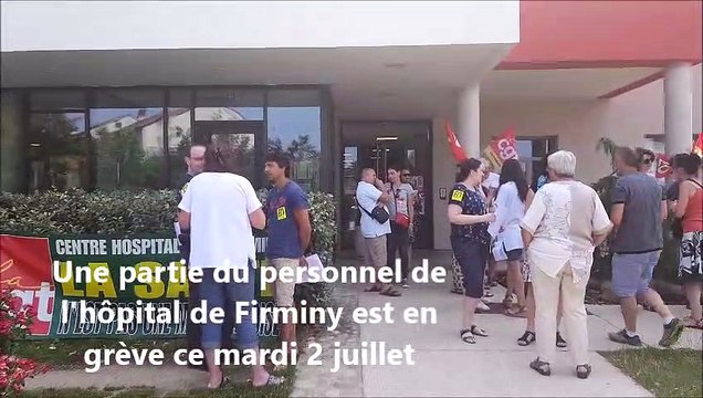 Grève à l'hôpital de Firminy